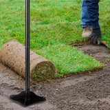 XYADX 48 Inch Handle Steel Tamper, 8" x 8" Heavy Duty Garden Tamper Tool, Labour-Saving for Levelling Land, Installing Paving Stones and Repairing Pavements