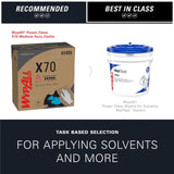 WypAll PowerClean X70 Cloths Medium Duty Wipes (41455), Pop-Up Box, Long Lasting Towels, White (10 Packs of 96 Sheets, 960 Sheet Total)