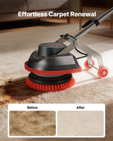 VEVOR Commercial Floor Scrubber Machine, Heavy Duty Floor Cleaner Polisher with 2 Wheels, Professional Electric Carpet Buffer, Max 1900 RPM, 43 FT Cord, 3 Pads & 3 Brushes - All Floor Surfaces