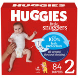 Huggies Little Snugglers Baby Diapers, Size 1, 96 Ct