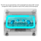 PerfectDry LUX | World's Fastest Hearing Aid Dryer, Dehumidifier Accessory | UV-C Ultraviolet Light Box Kit | Removes Sweat & Moisture from Hearing Aids, Airpods, Wireless Earbuds, Ear Amplifiers
