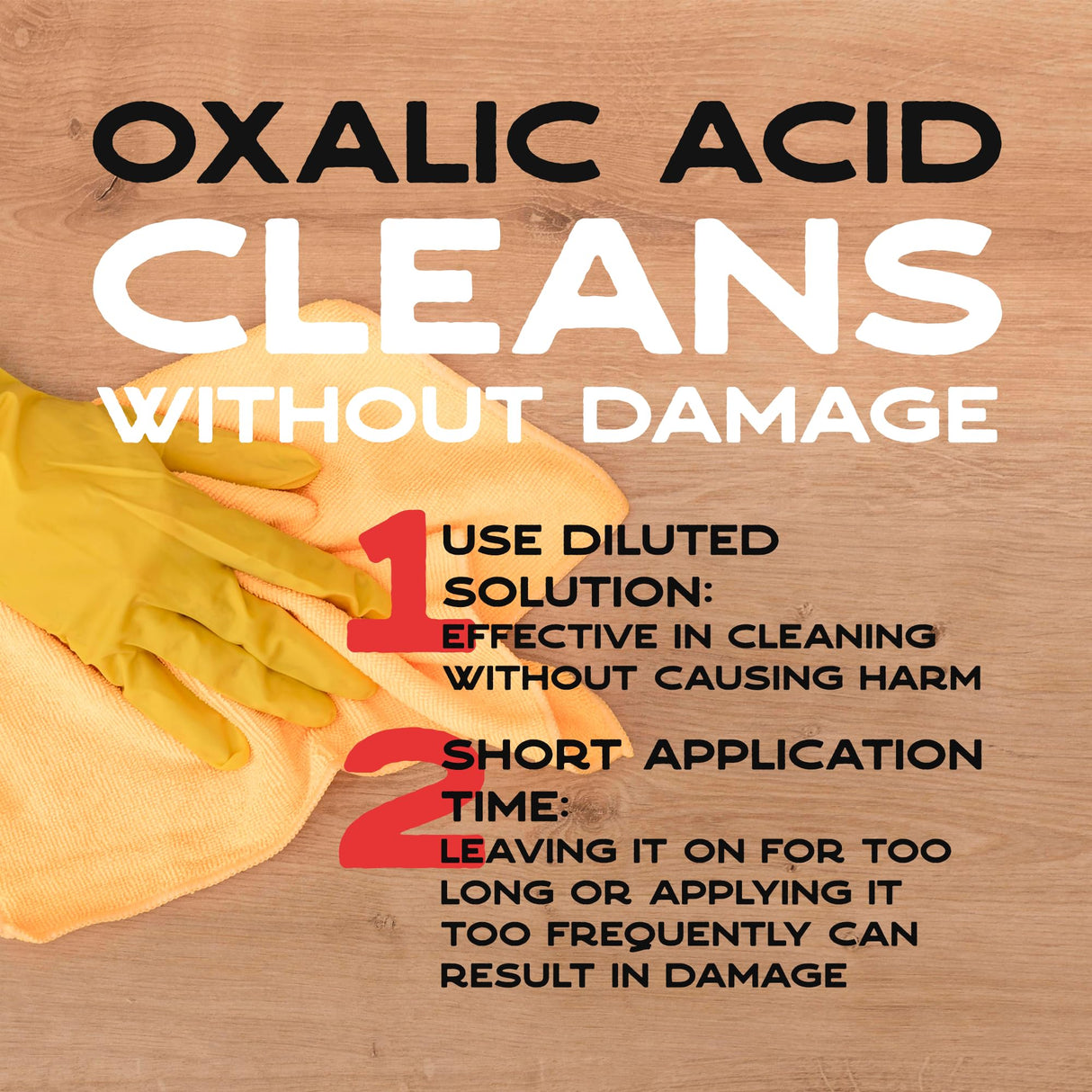 Ecoxall Oxalic Acid for Wood Bleach - 1 lbs 99.9% Pure Fine Powder - Highly Effective Multipurpose Cleaner - Used as a Wood Stain Remover and Rust Remover - Industrial Grade Strength