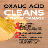 Ecoxall Oxalic Acid for Wood Bleach - 1 lbs 99.9% Pure Fine Powder - Highly Effective Multipurpose Cleaner - Used as a Wood Stain Remover and Rust Remover - Industrial Grade Strength