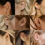 YADOCA 21 Pairs Hypoallergenic Surgical Steel Stud Earrings for Women Men