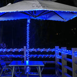 JMEXSUSS 200 LED Pool Accessories Solar Rope Lights Outdoor, 72ft IP 65 Outdoor Waterproof Solar Pool Lights with 8 Modes, Blue Solar Christmas Lights for Trampoline Fence Yard Walkway Christmas