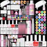 SAVILAND Acrylic Nail Kit with U V Light – Acrylic Nail Set Christmas Gift Set with Acrylic Powder and Liquid Set Acrylic Nail Brush Practice Finger Portable Nail Drill for Nails Kit Set for Home DIY