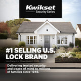 Kwikset Tylo Entry Door Knob with Lock and Key, Secure Keyed Handle Exterior, Front Entrance and Bedroom, Polished Brass, Pick Resistant SmartKey Rekey Security