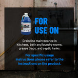 CLR PRO Commercial Drain Line and Grease Trap Treatment, Preventative Maintenance Microbial Formula, 1 Gallon Bottle