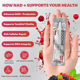 zooone- NAD+ Supplement 30pcs, Premium Nicotinamide Riboside & Resveratrol, DNA Repair & Healthy Aging， Advanced NAD Supplement for Men & Women, Boosts Cellular Energy