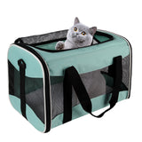 Cat Carrying Case - Pet Carrier, Up to 30Lbs Soft Sided Protable and Breathabl Pet Travel Carrier, Pet Travel Carrier Removable Fleece Pad, Collapsible for Large Cats Small Dogs(X-Large, Green)