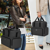 BAFASO Large Tattoo Case with 3 Inner Removable Pouches, Tattoo Travel Case for Large Tattoo Stencil Printer and Tattoo Supplies (Patented), Black