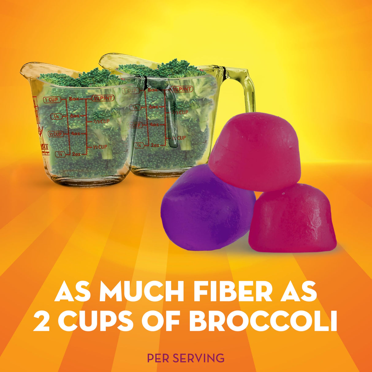 Metamucil Fiber Gummies for Adults with Probiotics for Bloating Relief, No Sugar Added Strawberry Kiwi BlackBerry Flavors, 5g Prebiotic Plant Based Fiber Supplement Blend, 90 Count