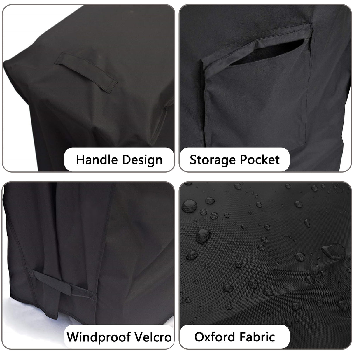 Cooler Cart Cover Waterproof, Universal Patio Cooler Cover for 80-100 Qt Patio Rolling Ice Chest Cart, 600D Oxford Fabric UV-Resistant Outdoor Bar Cart Covers (Black)