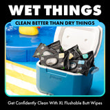 DUDE Wipes Flushable Wipes Variety sTOOL Kit Gift Set for Him - 9 Packs, 432 Total - Mint Chill, Shea Butter & Unscented - Sewer & Septic Safe