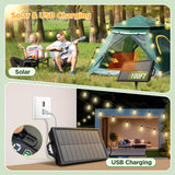 100FT Solar String Lights Outdoor Waterproof with Remote & Timer, LED Shatterproof ST38 Bulbs, USB & Solar Powered Patio Lights for Backyard, Porch, Garden, Wedding Decor, Dusk to Dawn Lighting