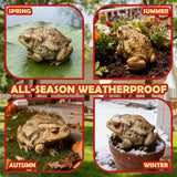 Sunthus Frog Toad Sculptures Garden Statues Yard Art Resin Decorations Outdoor Garden Decor