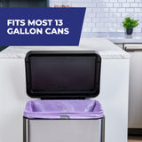 Hefty Ultra Strong 13 Gallon Trash Bags, Tall Kitchen Trash Bags 13 Gallon Size, Resist Leaks, Punctures, and Rips, Continuous Odor Control, Purple, Fabuloso Scent, 110 Bags