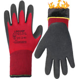 LOCCEF 2 Pairs Winter Work Gloves for Men and Women, Freezer Gloves for Work Below Zero, Thermal Insulated, Super Grip (XL)