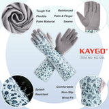 KAYGO Long Sleeve Gardening Gloves for Women, Yard & Outdoor Work