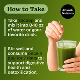 Atlantic Naturals Sea Moss 7 Day Detox Liver, Gallbladder & Kidney Cleanse - Support with Dandelion Root, Milk Thistle, Burdock Root, Red Clover, Chanca Piedra - Pineapple Flavor Drink Mix (14 oz)