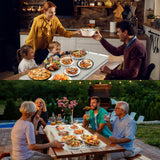 FYY Extra Large Warming Mat for Food with Heat Resistant Pad, Prevent Countertop Cracks, Keep Meal Warm, Rapid and Full Surface Heating, 6 Temp Settings, 6H Timer, Rollable Portable Food Warmer Khaki