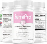 (3 Pack) FemiPro Bladder Control Pills - Original FemiPro Capsules, Femi Pro Bladder Control Support Supplement, Probitic FemiPro Pills for Overall Health and Wellness Reviews, 90 Capsules 3 Months