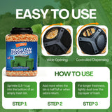 Trash Can Deodorizer 1.5lbs - Outdoor Trash Can Deodorizer & Liquid Waste Absorber, (Made in USA) Biodegradable Trash Can Odor Eliminator, Neutralizes Garbage Smells & Absorbs Liquids - 7 Cups