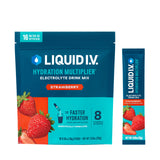 Liquid I.V.® Hydration Multiplier - Strawberry | Electrolyte Powder Drink Mix | 1 Pack (16 Servings)