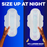 Always Ultra Thin Overnight Pads with Flexi-Wings, Size 4, Overnight, Unscented, 78 Count Total (3 Packs of 26)