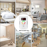 Portable Carbon Monoxide Detectors Plug in for Travel, CO Detector with LED Digital Display, Carbon Monoxide Alarm with Audible and Visual Alarm & Test Mute Button, CO Gas Monitor for Home/Hotel
