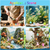 ShtNeeg 220 pcs Mini Resin Animals Blind Bags, Luminous Mini Resin Animal Figurines for Fairy Garden, Dollhouse, DIY Craft Decor, 50+ Animal Combination Sets for Adults