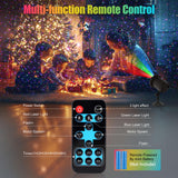 Waterproof Firefly Laser Projector Lights Outdoor,12 Effect Moving RGB Lights Show Laser Projection with RF Remote and Timer for Wedding Halloween Christmas Holiday Party Patio Garden Landscape Decor