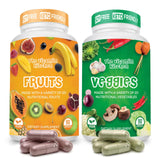 The Vitamin Kitchen Fruit and Veggie Supplements-90 Fruits, 90 Veggies Capsules to Boost Energy Level - Whole Food Fruits and Vegetable from Super Foods - Made in USA - Soy & Vegan Free (Pack of 2)…