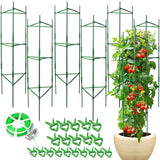 6 Pack Tomato Cage for Garden & Pots, Rust-Resistant Metal Plant Support