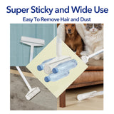 Large Lint Rollers for Carpet, 9.45'' Sticky Rollers for Floor with 360 Sheets, Extendable Long Handle Sticky Mop for Cleaning Couch, Curtains, Cars, Clothing, and Pet Hair