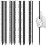 12 Inch Rebar Stakes Heavy Duty, 20 Pack Straight Metal Garden Stakes