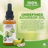 Best Nature's Cosmetics Virgin Soursop Graviola Guanabana Oil (Organic, Undiluted, Cold Pressed, Unrefined) 4 oz / 120 ml – Natural Moisturizer for Dry and Damaged Skin.