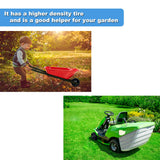2-Pack Small 13x5.00-6 Flat Free Tire with Rim,2.25" Offset Hub with 5/8" Ball Bearing,Diameter 12.2",Width 3.6" w/Grease Fitting,300lbs Capacity,13x5-6 No-Flat Solid Wheel,for Lawn mower,Garden Cart
