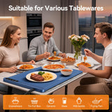 Warming Mat for Food - Rapid Full Surface Food Warming Mat, 6 Temp Settings, 6 H Timer Electric Warming Tray, Rollable Portable Warming Mat, Ideal for Parties, Buffets, Gatherings, 24x14 inch