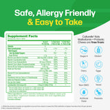 Culturelle Kids Complete Chewable Multivitamin + Probiotic For Kids, Ages 3+, 50 Count, Digestive Health, Oral Health & Immune Support - With 11 Vitamins & Minerals, including Vitamin C, D3 & Zinc