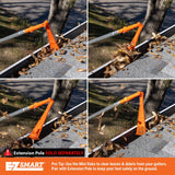 EZ Smart Mini Gutter Rake - Tool Only - Clean Gutters Without a Ladder