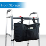 RMS Water Resistant Tote Bag for Walker, Rollator or Scooter (Black)