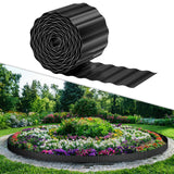 Garden Edging 0.06" Corrugated Metal 6" x 20', Galvanized Steel Border