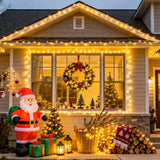 JMEXSUSS 100 LED Warm White Christmas Lights, Indoor String Light Bedroom 8 Modes Christmas Tree Lights Plug in, 33ft Connectable Fairy Twinkle Light Outdoor for Home Garden Xmas Tree Decor