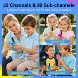Rechargeable Walkie Talkies for Kids Girls and Boys Toys Age 3 4 5 6 7 8 4-8 5-7 3-5 6-8 8-10 4-5 4-6 Years Old Best Gifts for Christmas Birthday Holiday Stocking Stuffers Presents