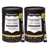 Better Alt Pure Himalayan Shilajit Sticks with Organic Honey, Saffron | Easy to Consume Shilajit| Energy Boost & Immune Support, 85+ Trace Minerals, 75%+ Fulvic Acid (Pack of 2)