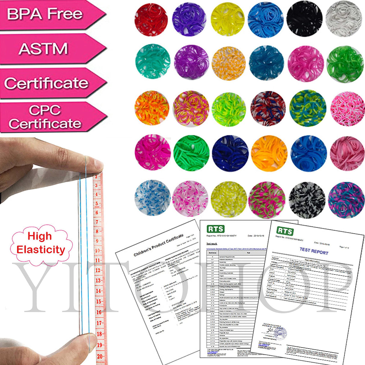 YITOHOP 12080+ Loom Bands Kit, Rubber Bands for Bracelet Making Kit, DIY Art Craft Loom Bracelet Kit,2025 Creativity Birthday Gift Ideal Christmas Gifts