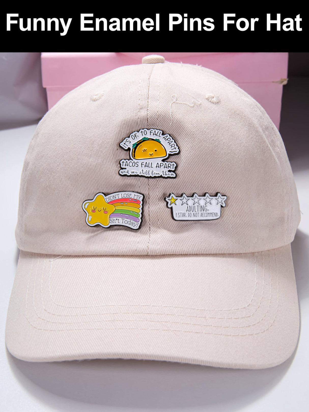 Funny Enamel Pins for Adults – Metal Humorous Sarcastic Pins for Backpacks, Jackets & Hats – Gift for Coworkers & Friends (Funny)