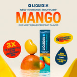 Liquid I.V.® Hydration Multiplier - Mango | Electrolyte Powder Drink Mix | 1 Pack (16 Servings)
