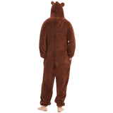 III HHONS Bear Onesie Animal Women/Men Adult Costume Cosplay Pajamas Onesies Christmas for Halloween